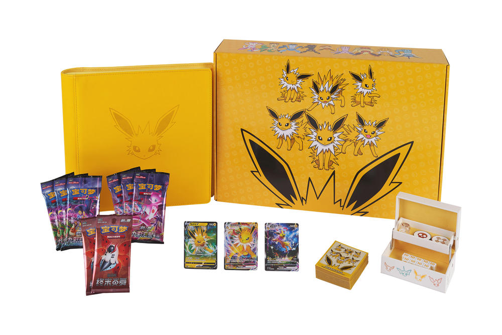 Pokemon Simplified Chinese 2024 Eevee GX Gift Box - Jolteon/Vaporeon/Flareon