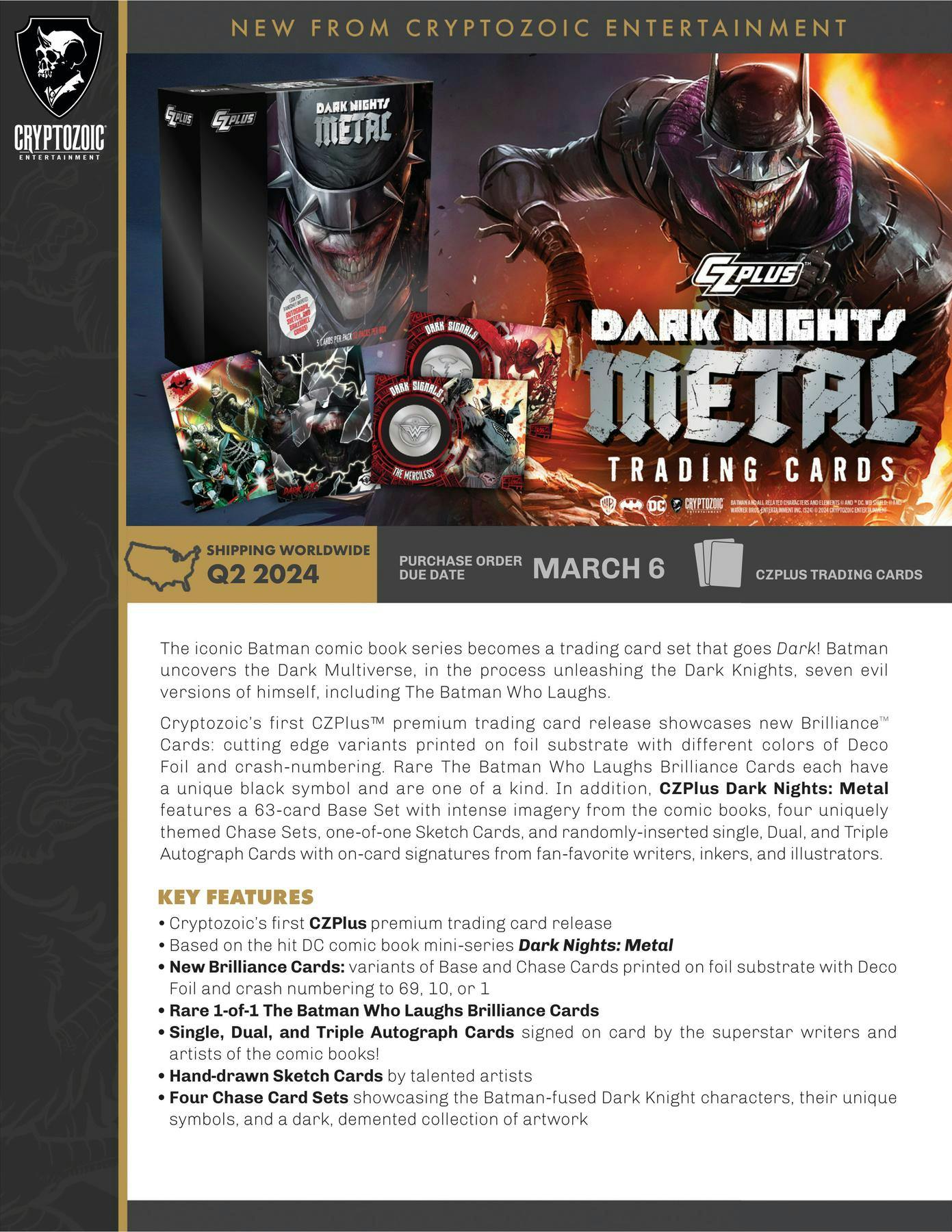 Cryptozoic 2024 CZPlus Dark Nights: Metal Hobby Box CARDS LIVE OPENING